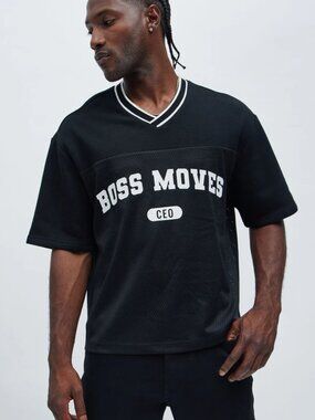 Tyson Boss Moves Panel Shirt - Black